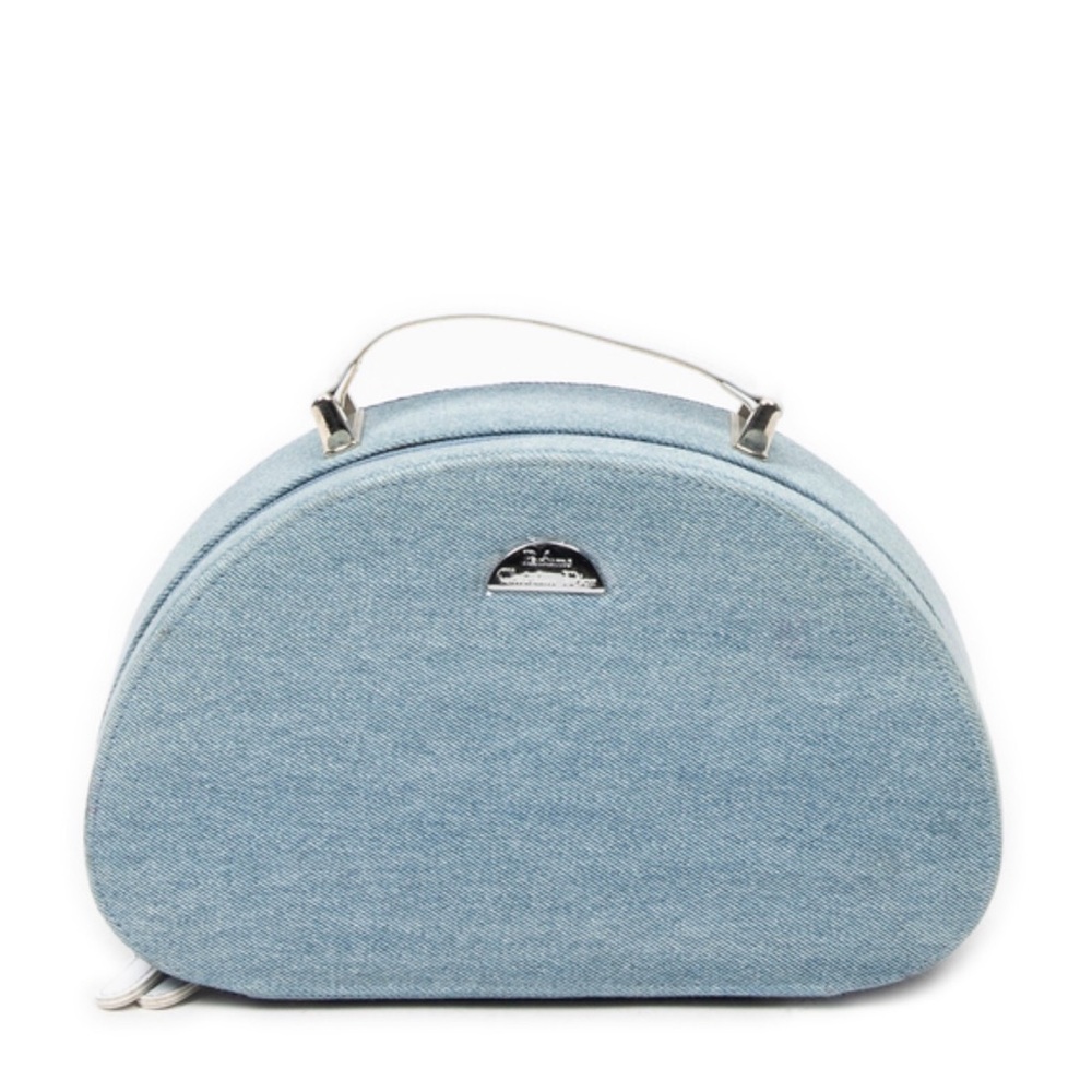 VTG Christian Dior Parfums Light Blue Cosmetic Bag